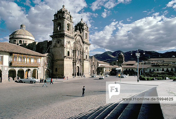 Frühen 17. Jahrhundert Kathedrale  Cuzco  UNESCO World Heritage Site  Peru  Südamerika