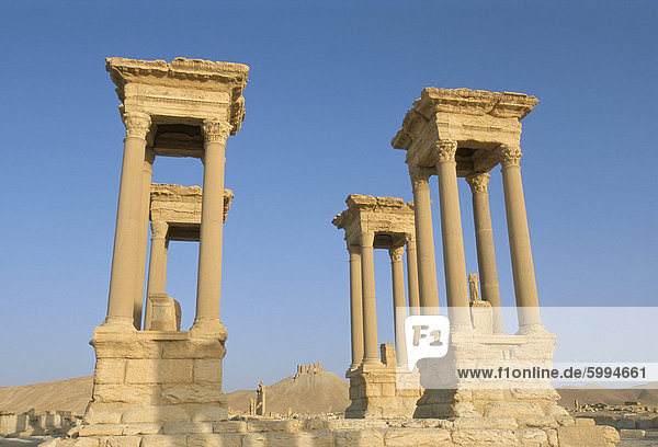 Ruinen  Palmyra  UNESCO World Heritage Site  Syrien  Naher Osten