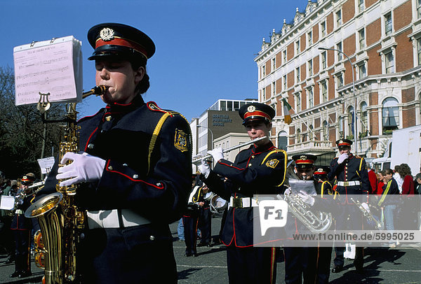 St. Patrick's parade  Patrick Street  Dublin  County Dublin  Eire (Ireland)  Europe