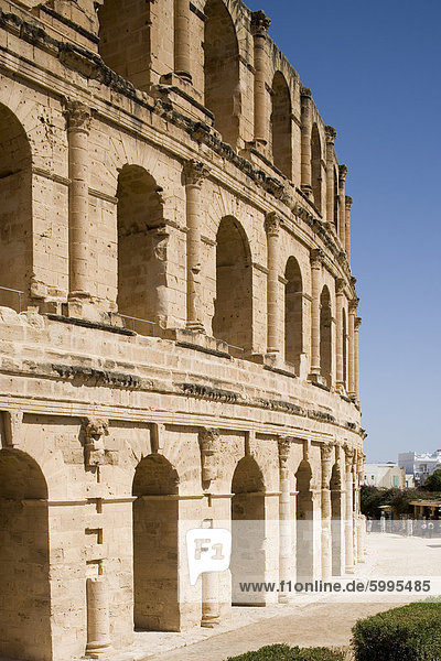 Amphitheater El Jem (El Djem)  UNESCO World Heritage Site  Tunesien  Nordafrika  Afrika