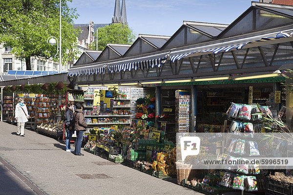 Bloemenmarkt (Blumenmarkt)  Amsterdam  Niederlande  Europa