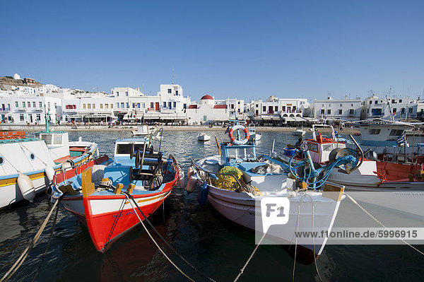 Mykonos-Stadt  Chora  Mykonos  Cyclades  griechische Inseln  Griechenland  Europa