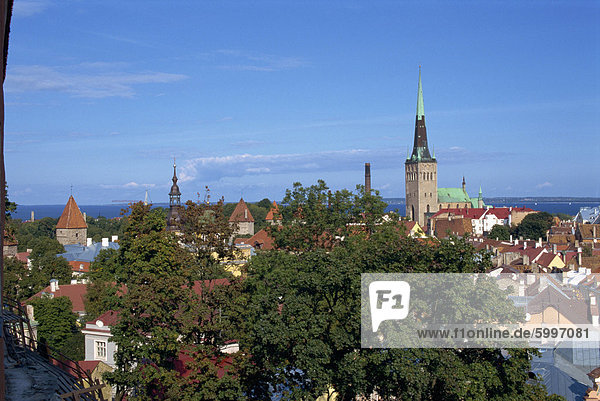 Old Town  UNESCO World Heritage Site  Tallinn  Estonia  Baltic States  Europe