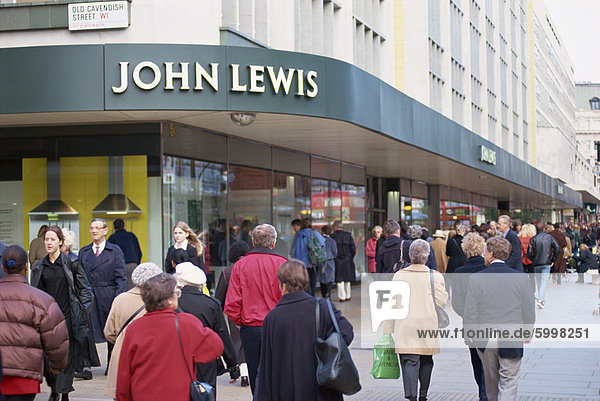 Exterior of John Lewis department store  Oxford Street  London  England  United Kingdom  Europe