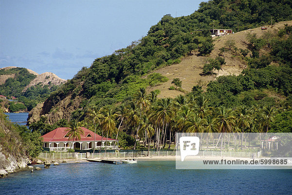 Wohnhaus Strand Verletzung der Privatsphäre Karibik Westindische Inseln Mittelamerika Guadeloupe Leeward Islands