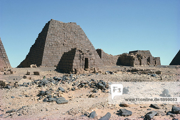 Felszeichnungen Meroe Pyramide  Sudan  Afrika