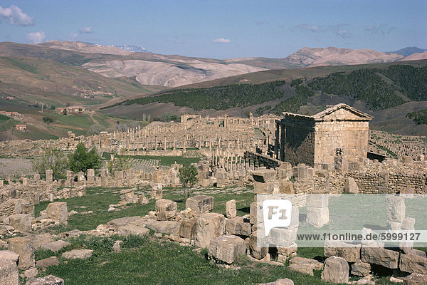 Roman site der alten Kapitol Djemila  UNESCO World Heritage Site  Algerien  Nordafrika  Afrika
