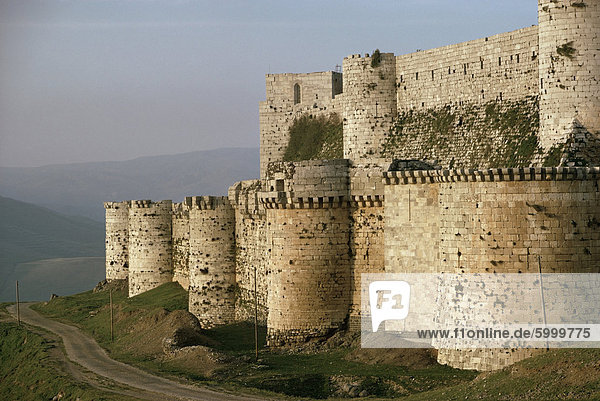 Der Krak des Chevaliers  Crusader Schloss  Syrien  Naher Osten
