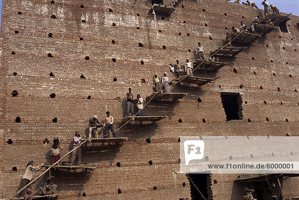 Chain gang and scaffold  near Bharatpur  Rajasthan state  India  Asia