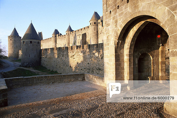 Carcassonne  UNESCO-Weltkulturerbe  Aude  Languedoc-Roussillon  Frankreich  Europa