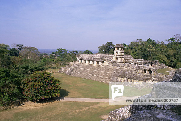 Der Palast Palacio Teocalli Nordamerika Mexiko UNESCO-Welterbe Palenque