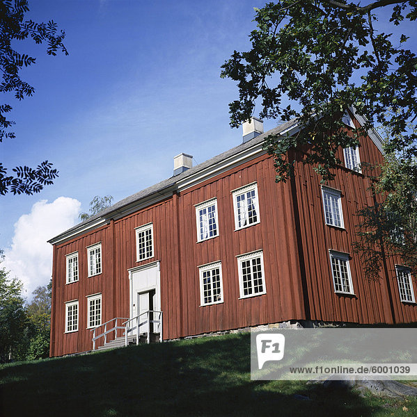 Bauernhaus Stockholm Hauptstadt Europa Außenaufnahme Värmlands län Freilichtmuseum Skansen Schweden