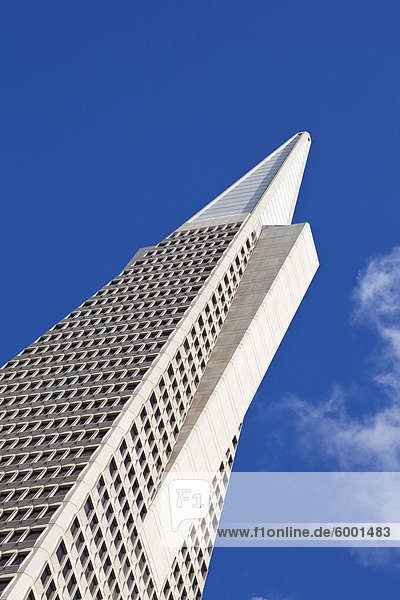 The Transamerica Pyramid  owned by Aegon  the city's most recognizable landmark in the Financial District  San Francisco  California  United States of America  North America