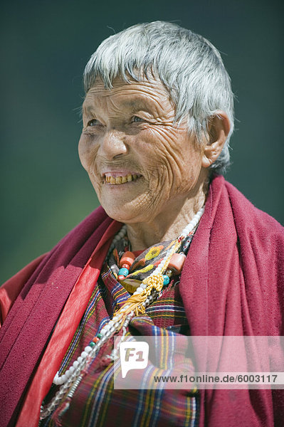 Pilger auf der National Memorial Chorten  Thimphu  Bhutan  Asia