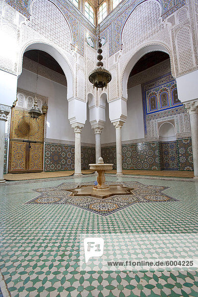 Mausoleum des Moulay Ismail  Meknes  UNESCO World Heritage Site  Marokko  Nordafrika  Afrika