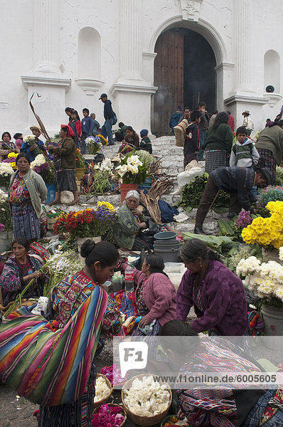 Markt  Chichicastenango  Guatemala  Mittelamerika