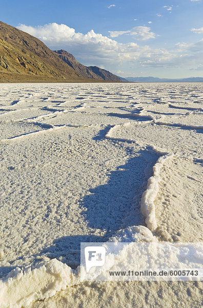 Vereinigte Staaten von Amerika USA Meer Nordamerika Death Valley Nationalpark unterhalb Kalifornien Platz Speisesalz Salz