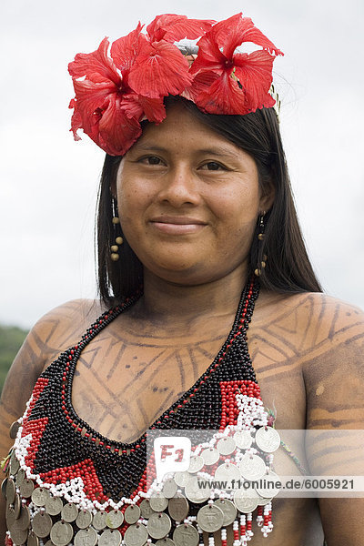 Embara Frauen  Embera Dorf  Río Chagres  Panama  Mittelamerika