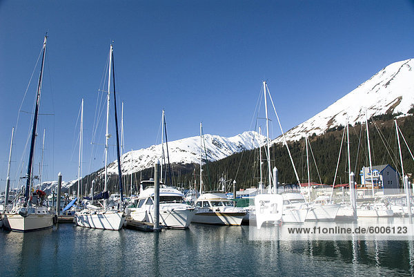 Hafen von Seward Alaska Vereinigte Staaten von Amerika Nordamerika