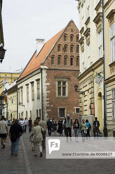 Street near the Wawel Castle area  Krakow (Cracow)  UNESCO World Heritage Site  Poland  Europe