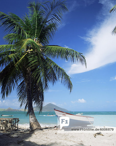 View towards St. Kitts  Nevis  Leeward Islands  West Indies  Caribbean  Central America