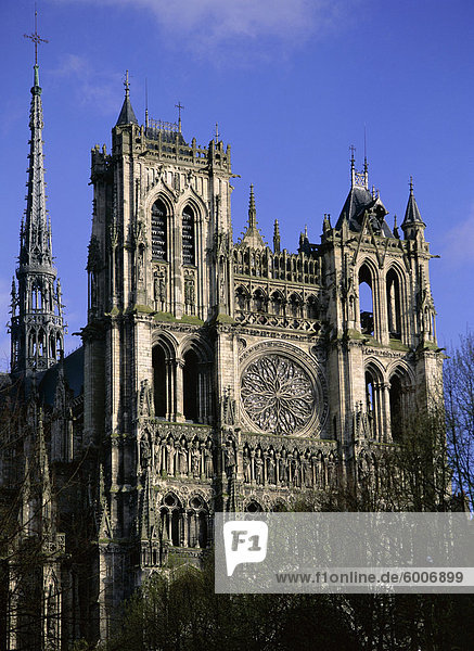 Christian-Kathedrale Notre-Dame  UNESCO Weltkulturerbe  Amiens  Somme  Picardie  Frankreich  Europa