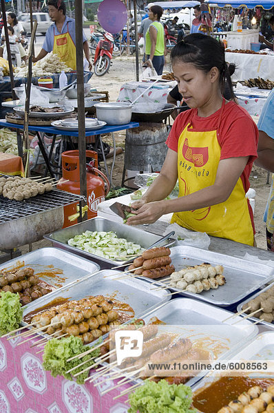 Garküche am Markt  Phuket  Thailand  Südostasien  Asien