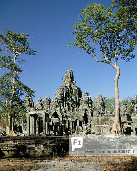 Der Bayon  aus späten 12. und 13. Jahrhundert  Angkor  UNESCO Weltkulturerbe  Siem Reap  Kambodscha  Indochina  Südostasien  Asien