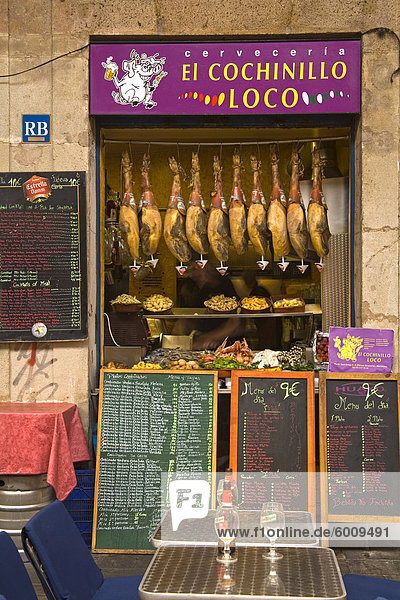 Mercat de la Boqueria Lebensmittel-Markt  La Rambla Straße  Stadt Barcelona  Katalonien  Spanien  Europa