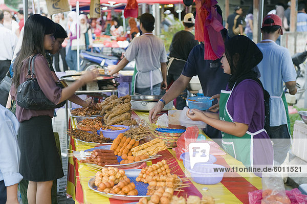 Ramadan food stalls  Kampung Baru  Kuala Lumpur  Malaysia  Southeast Asia  Asia