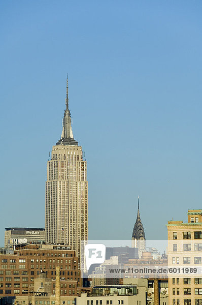 Empire State Building  Mitte Stadt Manhattan  New York City  New York  Vereinigte Staaten von Amerika  Nordamerika