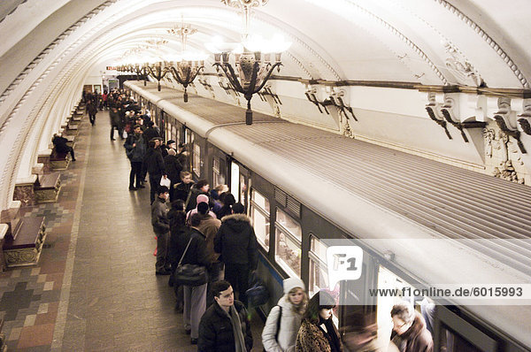 Arbatskaya Metro Station  Moscow  Russia  Europe