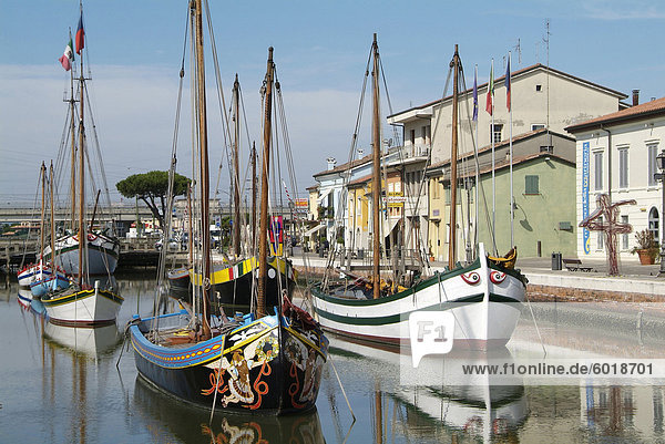 Cesenatico  harbour  Adriatic coast  Emilia-Romagna  Italy  Europe