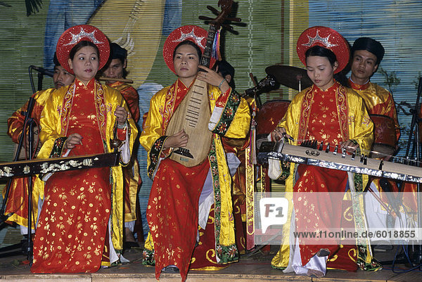 Traditional Vietnamese musicians  Vietnam  Indochina  Southeast Asia  Asia