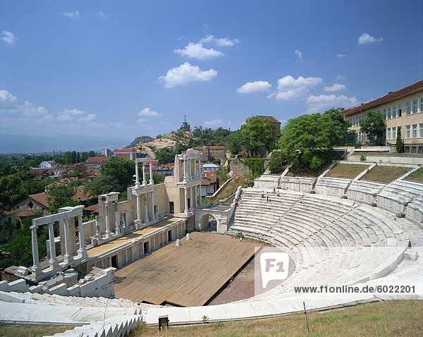 Das römische Theater in der Stadt Plovdiv in Bulgarien  Europa