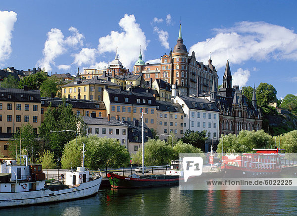 Sodermalm Hafengebiet  Stockholm  Schweden  Skandinavien  Europa