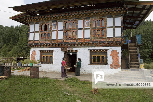 Krankenzimmer Wohnhaus Symbol Grauen Asien Bhutan