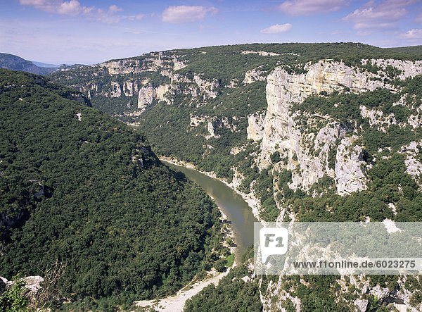 Ardèche-Schluchten  Languedoc Roussillon  Frankreich  Europa
