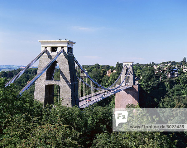 Clifton Suspension Bridge in Bristol  Avon  England  Vereinigtes Königreich  Europa