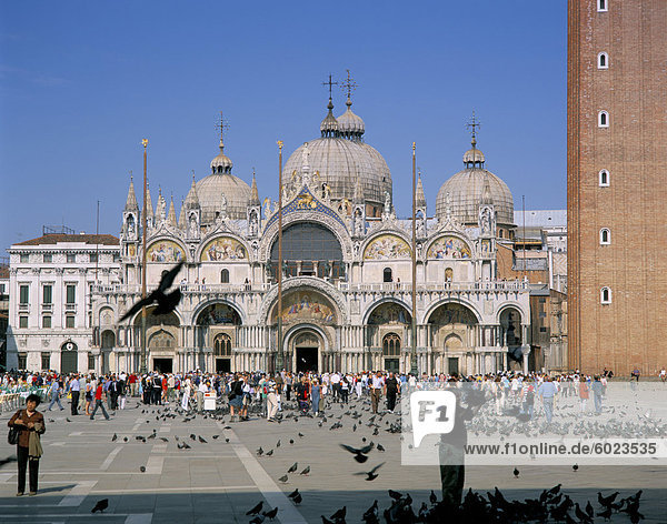 Basilika von San Marco (Markusplatz)  Saint Mark's Square  Venedig  Veneto  Italien  Europa