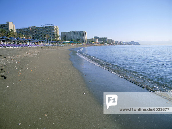 Strand  Torremolinos  Costa Del Sol  Andalusien (Andalusien)  Spanien  Europa