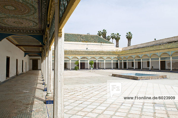 Bahia-Palast  Marrakesch  Marokko  Nordafrika  Afrika
