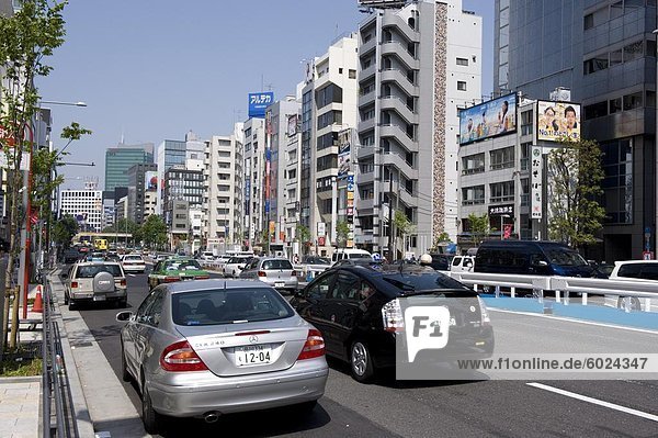 Blick auf die Aoyama-Dori Street im Stadtteil Omotesando Minato Ward  Tokio  Japan  Asien