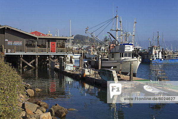 Fischerboote Morro Bay City San Luis Obispo County California Vereinigte Staaten von Amerika Nordamerika