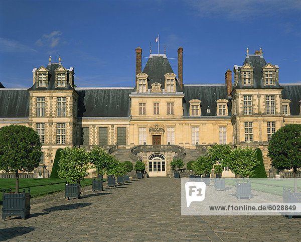 Château de Fontainebleau  UNESCO-Weltkulturerbe  Seine et Marne  Ile-de-France  Frankreich  Europa