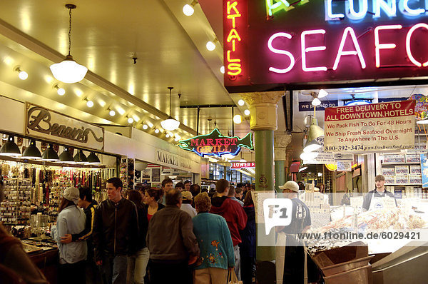 Hecht Markt Seattle Bundesstaat Washington Vereinigte Staaten von Amerika Nordamerika