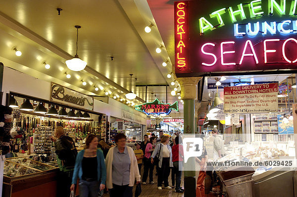Hecht Markt Seattle Bundesstaat Washington Vereinigte Staaten von Amerika Nordamerika