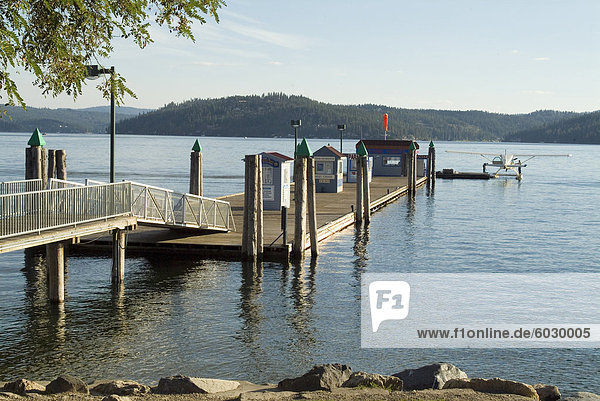 Wasserflugzeug See Bahnhof Coeur d ' Alene Idaho Vereinigte Staaten von Amerika Nordamerika