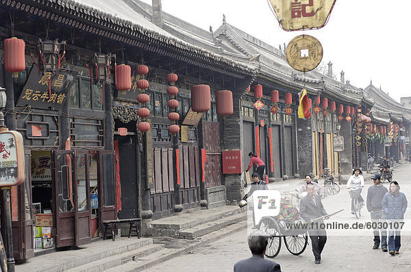 Pingyao  war eine historische Stadt erhalten als es in der Qing-Dynastie  UNESCO Weltkulturerbe  Shanxi  China  Asien