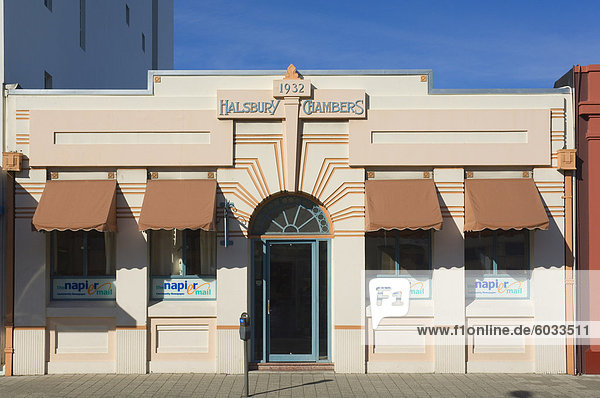 Art-Deco-Gebäude, Napier, Nordinsel, Neuseeland, Pazifik